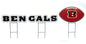 NFL Wordmark & Football 3 Pack Yard Sign Set