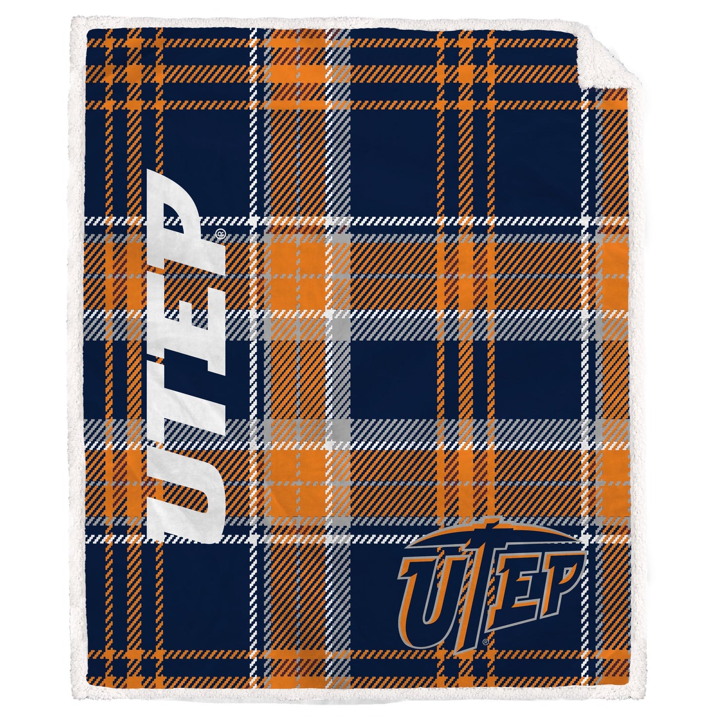 NCAA Playmaker Plaid Ultra Cozy Sherpa Throw