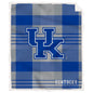 NCAA Plaid Steel Royal Plush Sherpa 60x70 Blanket