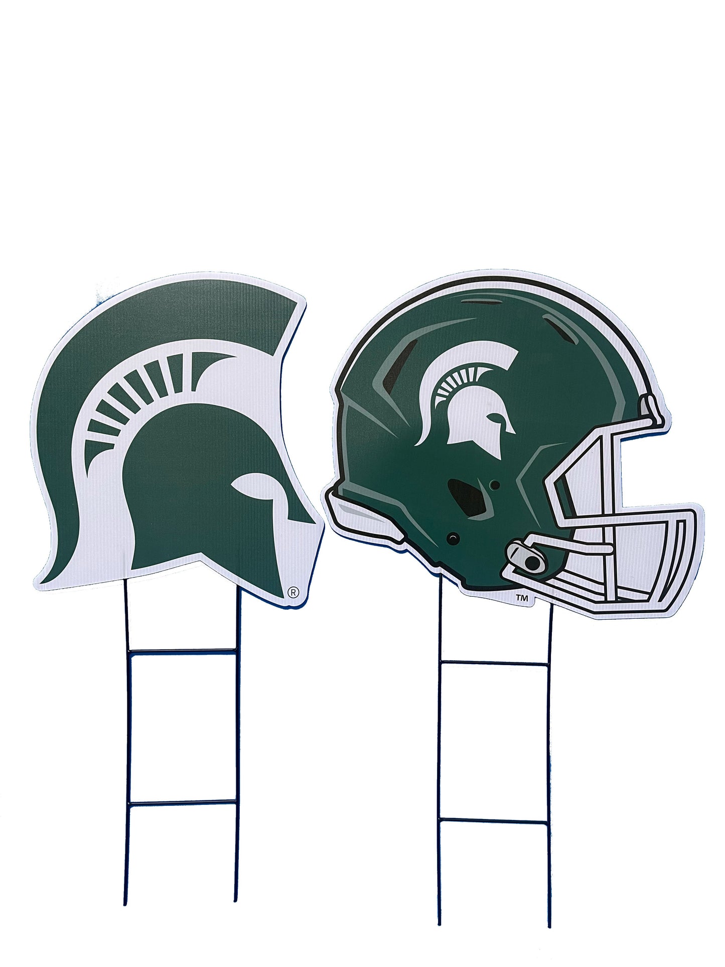 NCAA Logo and Helmet 2 Pack Yard Sign Set