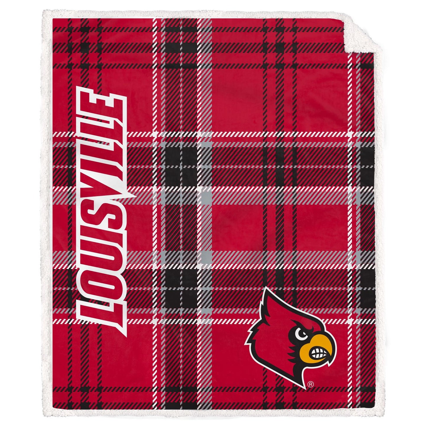 NCAA Playmaker Plaid Ultra Cozy Sherpa Throw