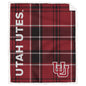 NCAA Playmaker Plaid Ultra Cozy Sherpa Throw