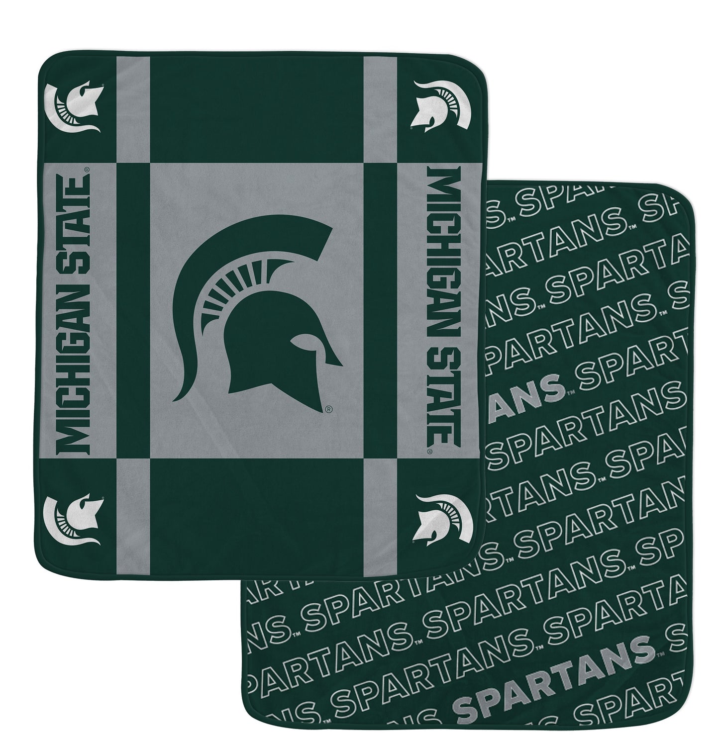 NCAA Reverse Block Double Sided 60x70 Ultra Cozy Blanket