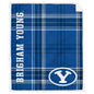 NCAA Playmaker Plaid Ultra Cozy Sherpa Throw
