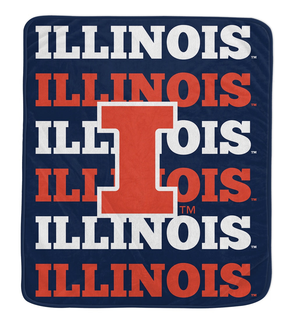 NCAA Repeat Refresh 60x70 Wordmark Blanket