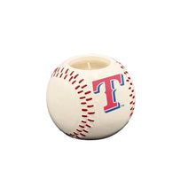 Load image into Gallery viewer, MLB Ceramic Baseball Honey Vanilla 8oz Candle
