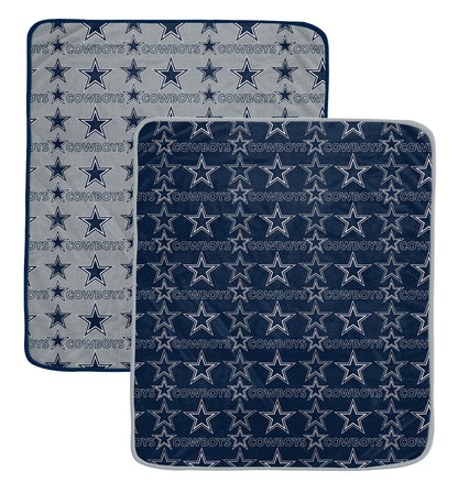 NFL Home & Away Logo Roll 60x70 2 Pack Blanket Set