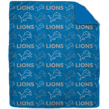 NFL Tonal Wordmark 60x70 Faux Fur Blanket