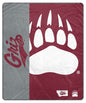 NCAA Endzone Ultra Soft Tailgate Throw