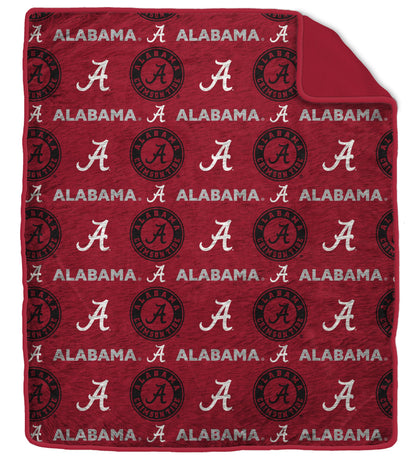 NCAA Tonal Wordmark 60x70 Faux Fur Blanket