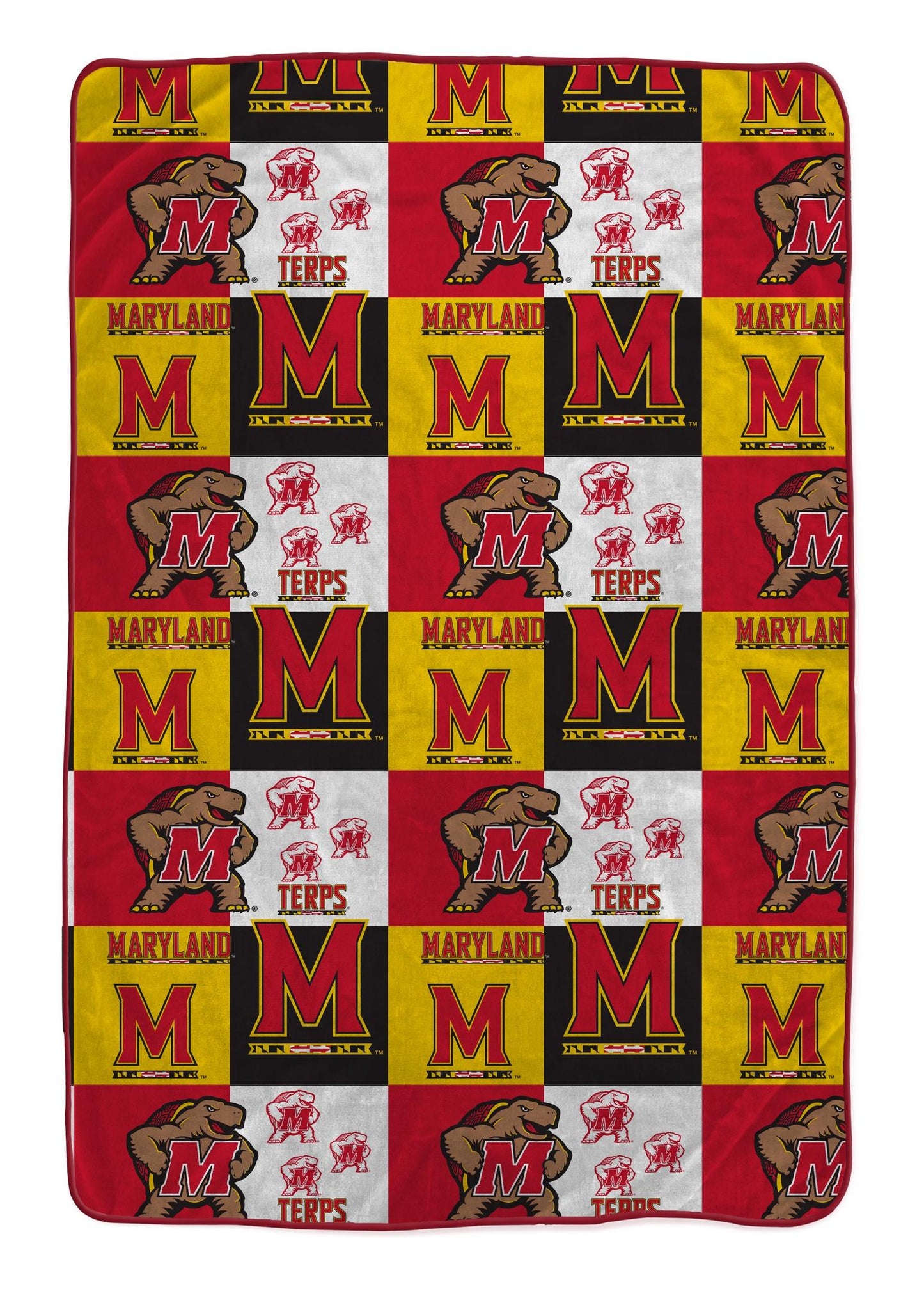 NCAA Graphic Grid 66x95 Oversized Blanket