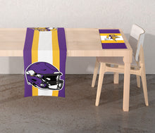 Load image into Gallery viewer, NFL Logo 2-Sided Place Mat Table Runner Set
