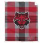 NCAA Plaid Steel Royal Plush Sherpa 60x70 Blanket