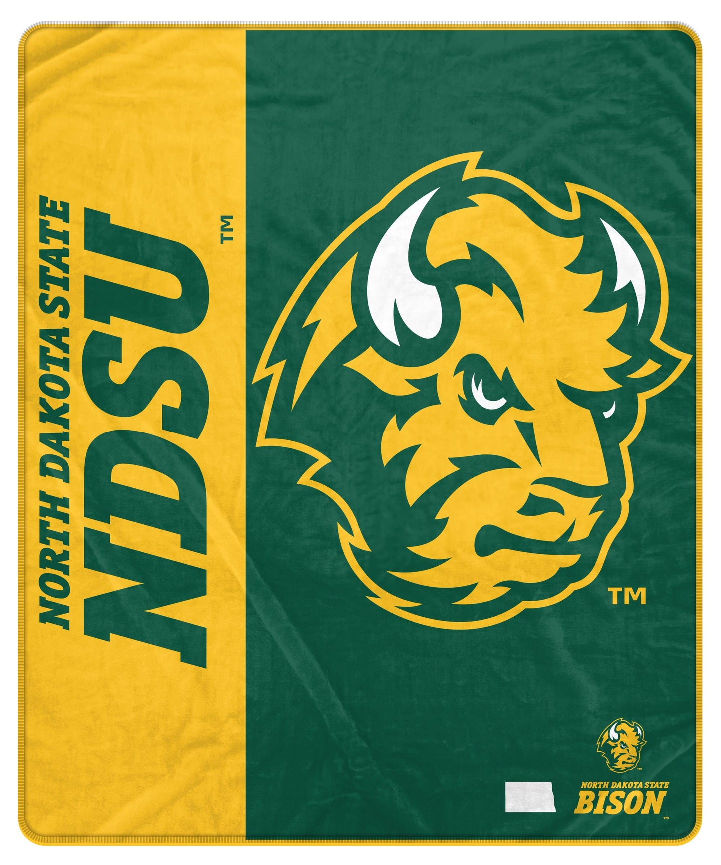 NCAA Endzone Ultra Soft Tailgate Throw
