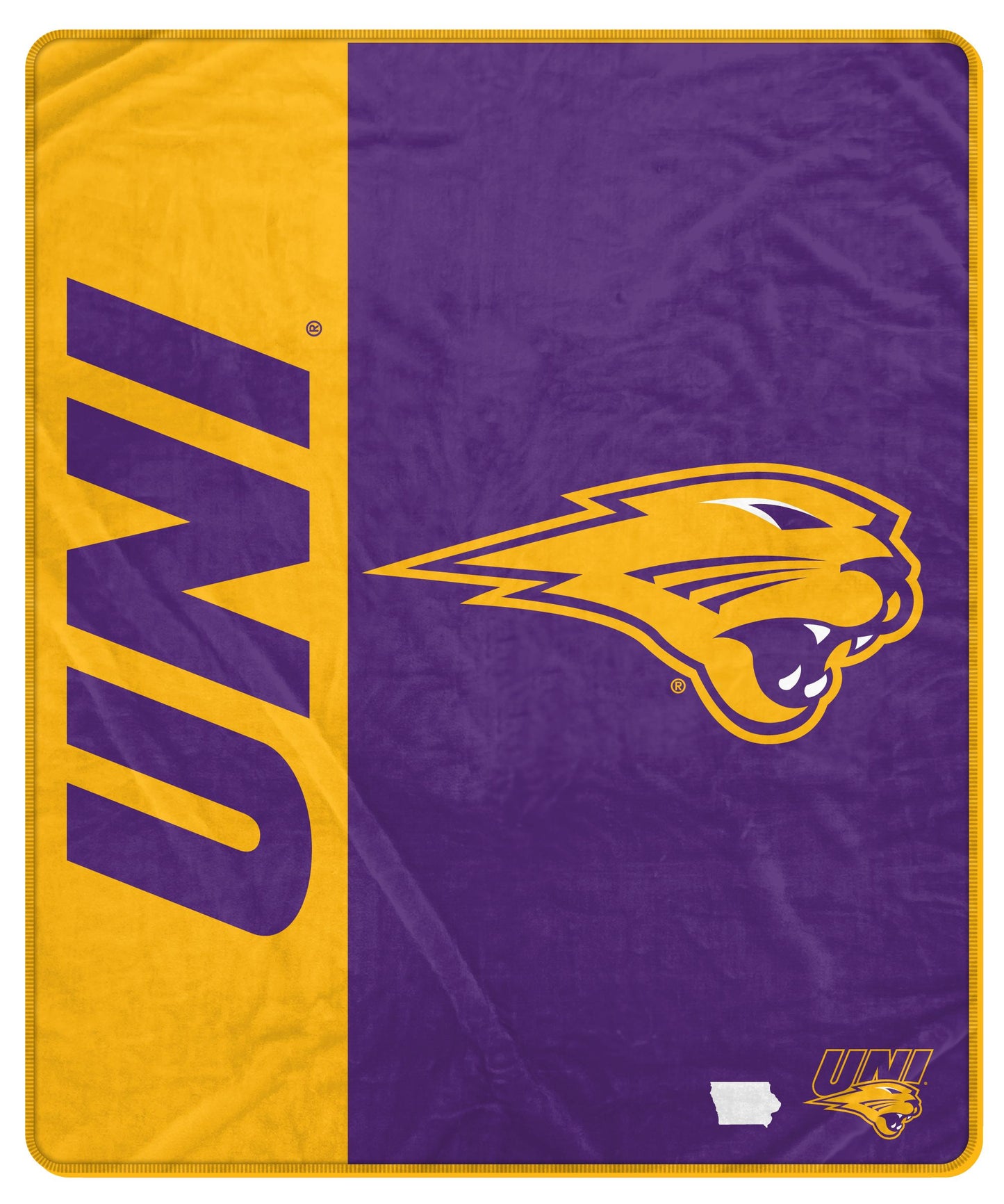 NCAA Endzone Ultra Soft Tailgate Throw