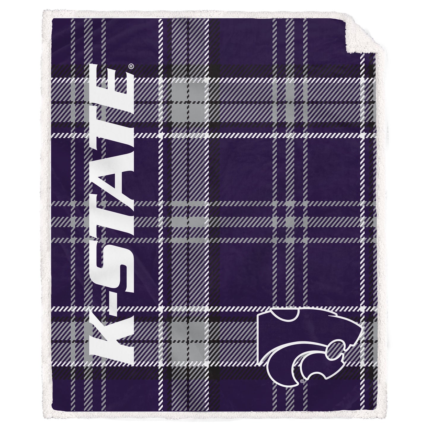NCAA Playmaker Plaid Ultra Cozy Sherpa Throw