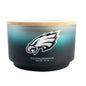 NFL Glass Gradient 14.5 oz Candle Print Wood Top