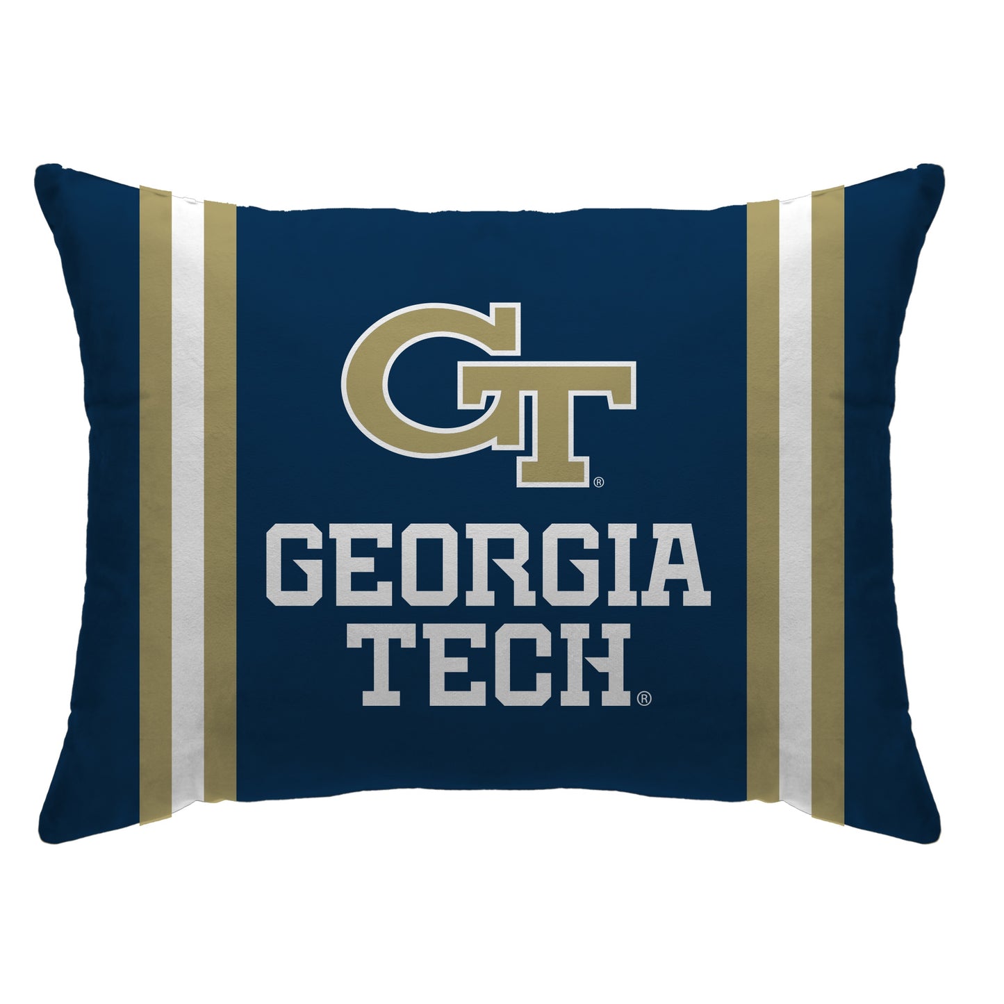 NCAA Standard Stripe Logo Bed Pillow