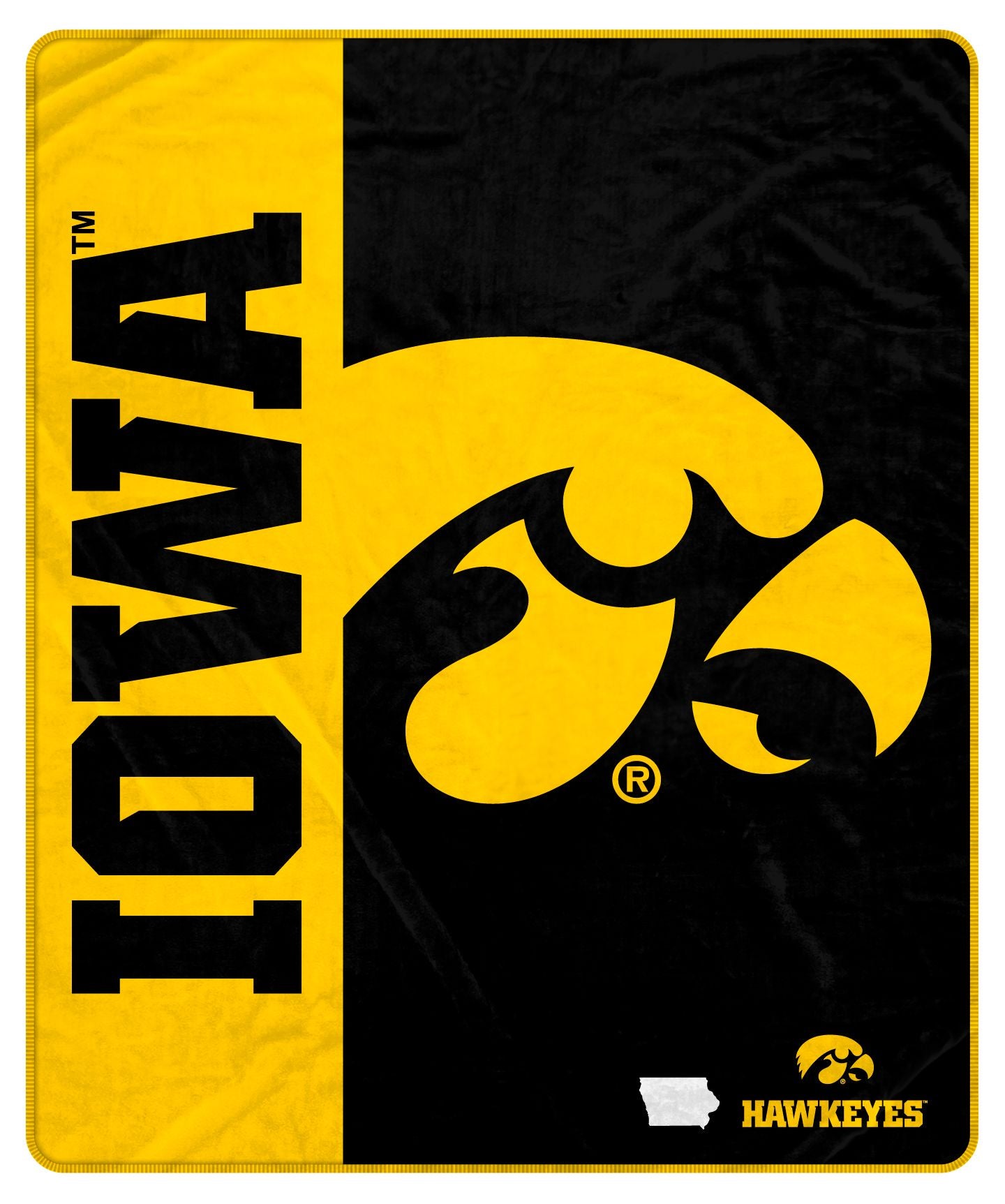 NCAA Endzone Ultra Soft Tailgate Throw