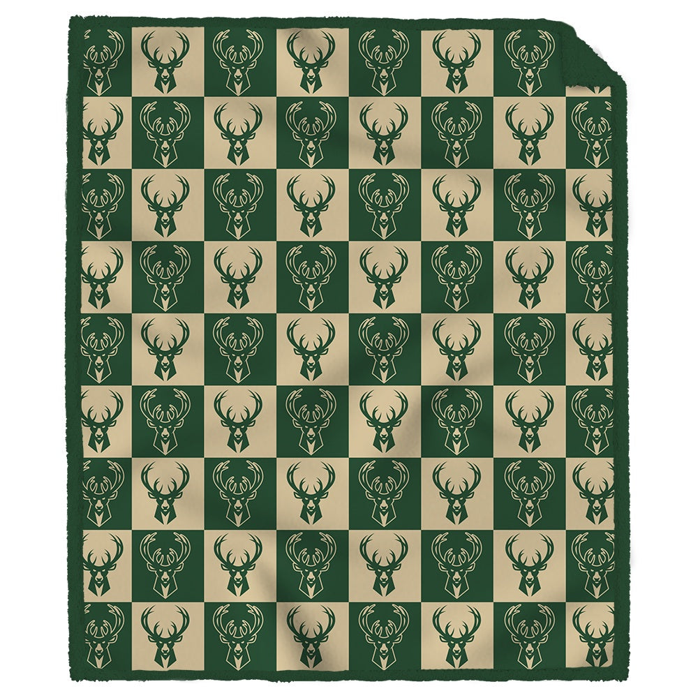 NBA Tonal Logo Box Ultra Cozy Team Color 60x70 Sherpa Blanket