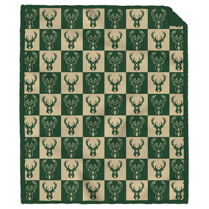 NBA Tonal Logo Box Ultra Cozy Team Color 60x70 Sherpa Blanket