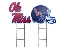 Load image into Gallery viewer, NCAA Logo and Helmet 2 Pack Yard Sign Set
