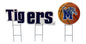 NCAA Wordmark & Football 3 Pack Yard Sign Set