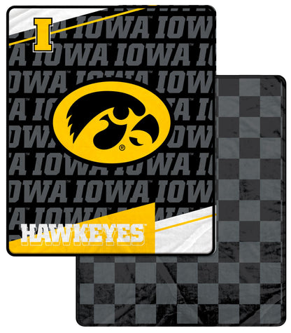 NCAA Diagonal Ghost Checker 60x70 Blanket