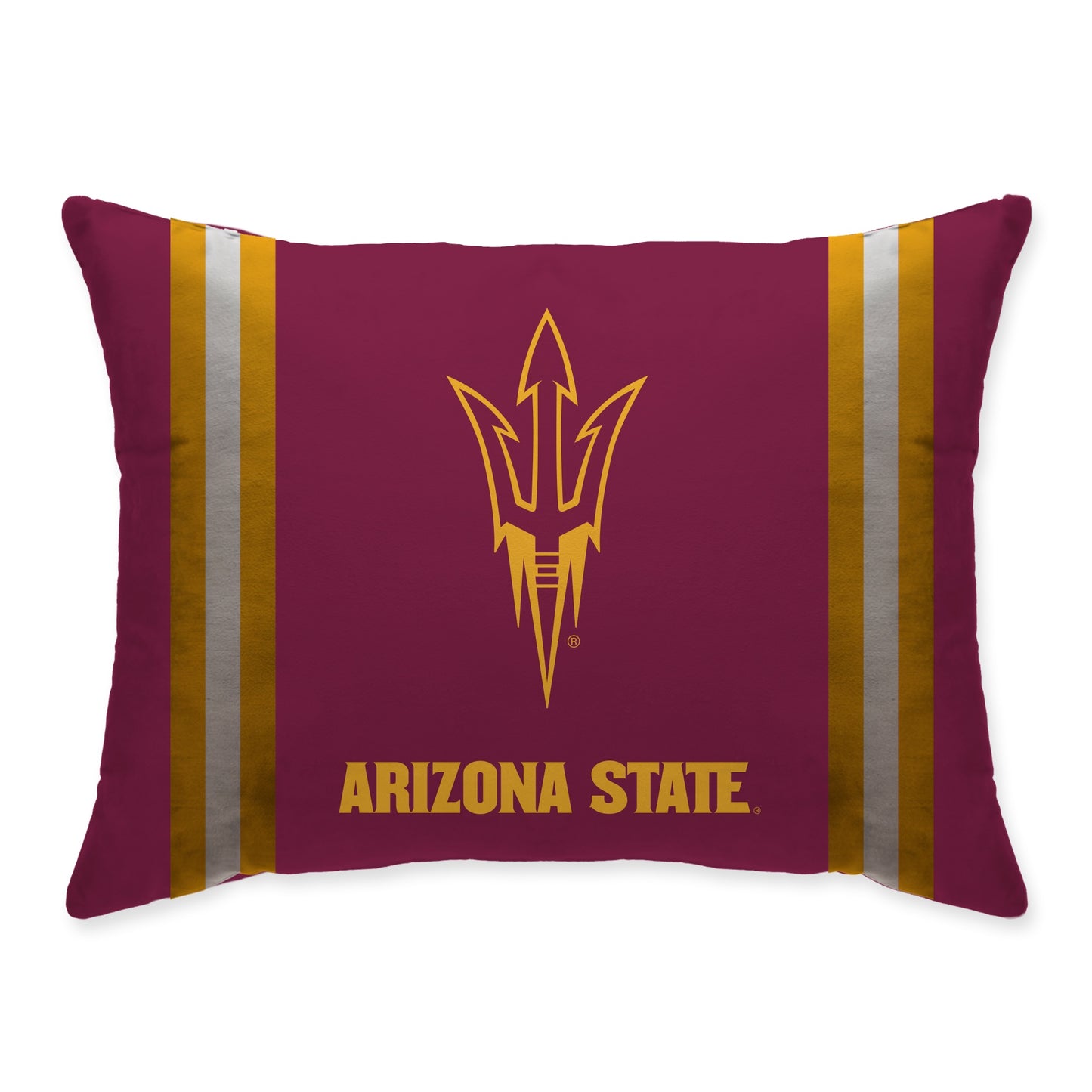NCAA Standard Stripe Logo Bed Pillow
