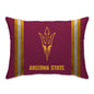 NCAA Standard Stripe Logo Bed Pillow