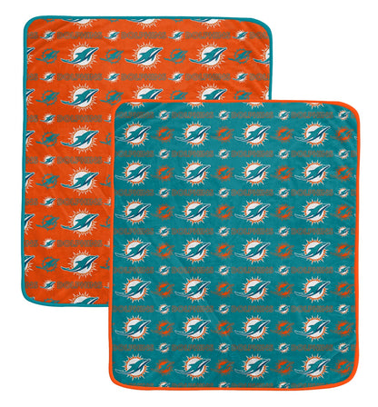 NFL Home & Away Logo Roll 60x70 2 Pack Blanket Set