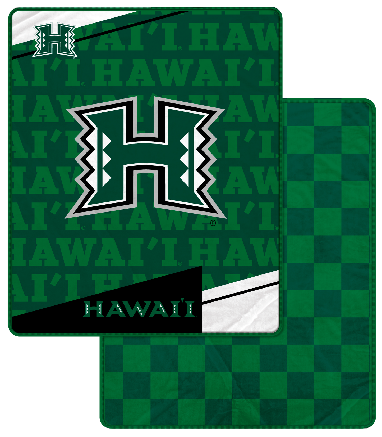 NCAA Diagonal Ghost Checker 60x70 Blanket