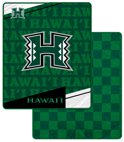 NCAA Diagonal Ghost Checker 60x70 Blanket