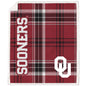 NCAA Playmaker Plaid Ultra Cozy Sherpa Throw