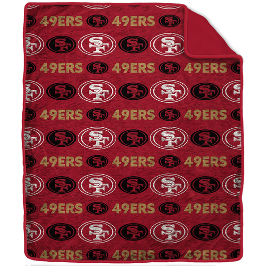 NFL Tonal Wordmark 60x70 Faux Fur Blanket