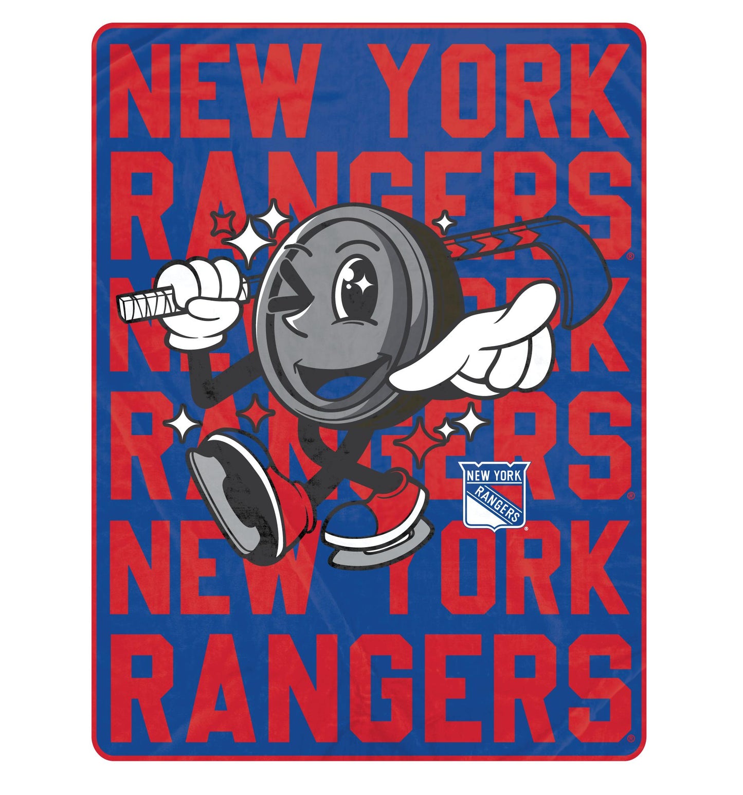 NHL Cartoon Puck Ultra Soft 60x80 Blanket