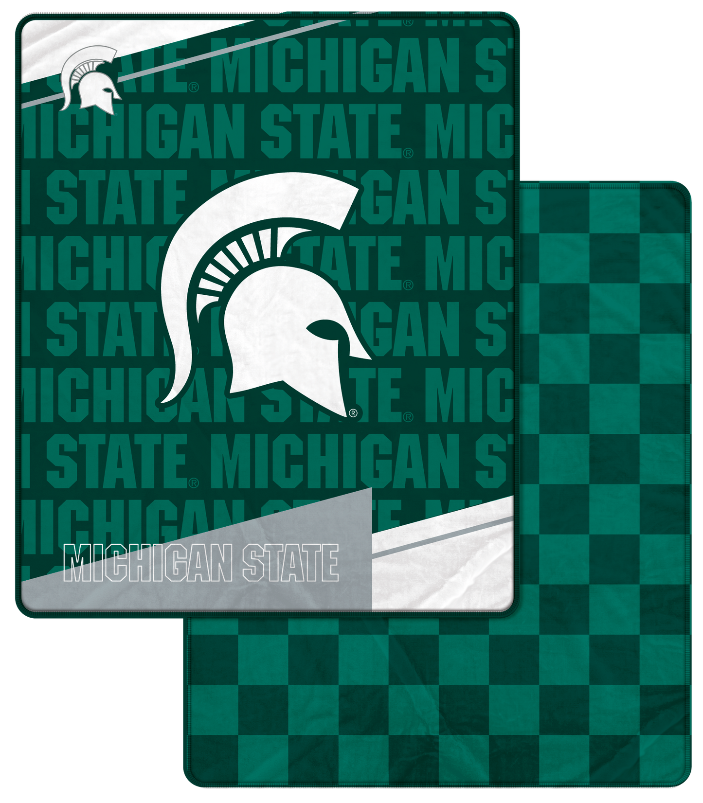 NCAA Diagonal Ghost Checker 60x70 Blanket