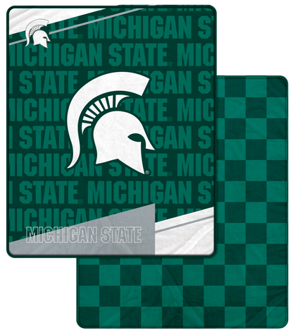 NCAA Diagonal Ghost Checker 60x70 Blanket
