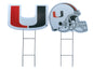NCAA Logo and Helmet 2 Pack Yard Sign Set