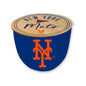 MLB Script Circle Wood Top Ceramic Candle
