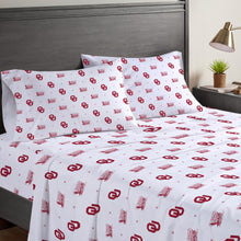 Load image into Gallery viewer, NCAA Small X Queen Sheet Set
