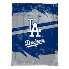 Load image into Gallery viewer, Los Angeles Dodgers Slanted Stripe 4 Piece Twin Bed in a Bag
