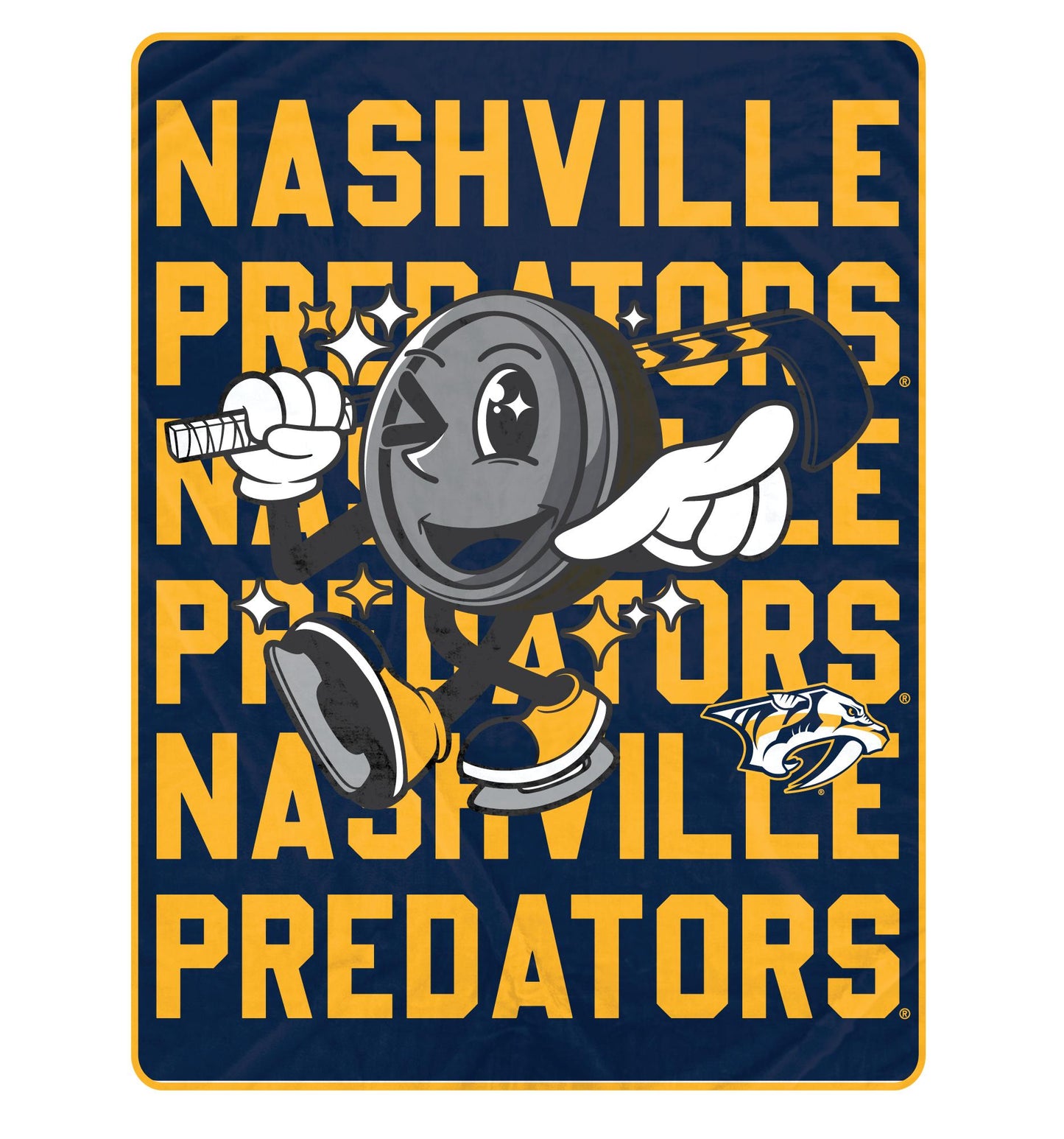 NHL Cartoon Puck Ultra Soft 60x80 Blanket