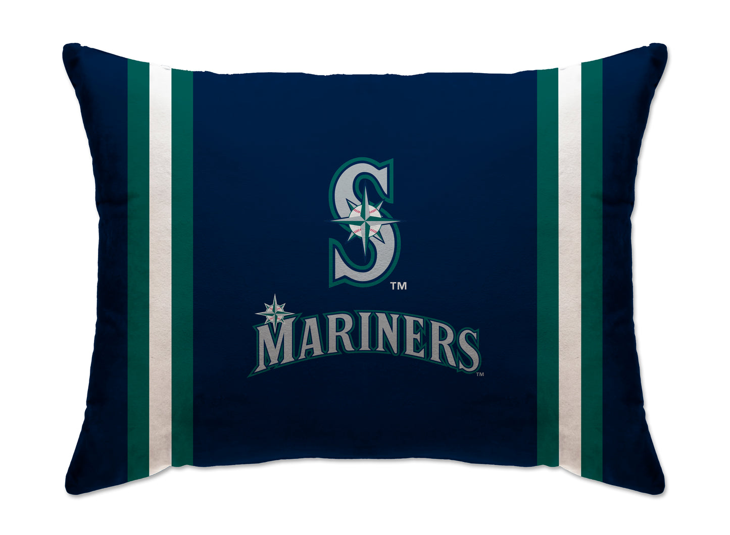 MLB Standard Logo Stripe Bed Pillow