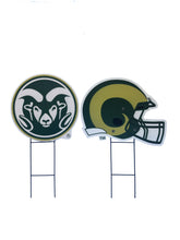 Load image into Gallery viewer, NCAA Logo and Helmet 2 Pack Yard Sign Set

