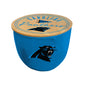 NFL Script Circle Wood Top Ceramic Candle