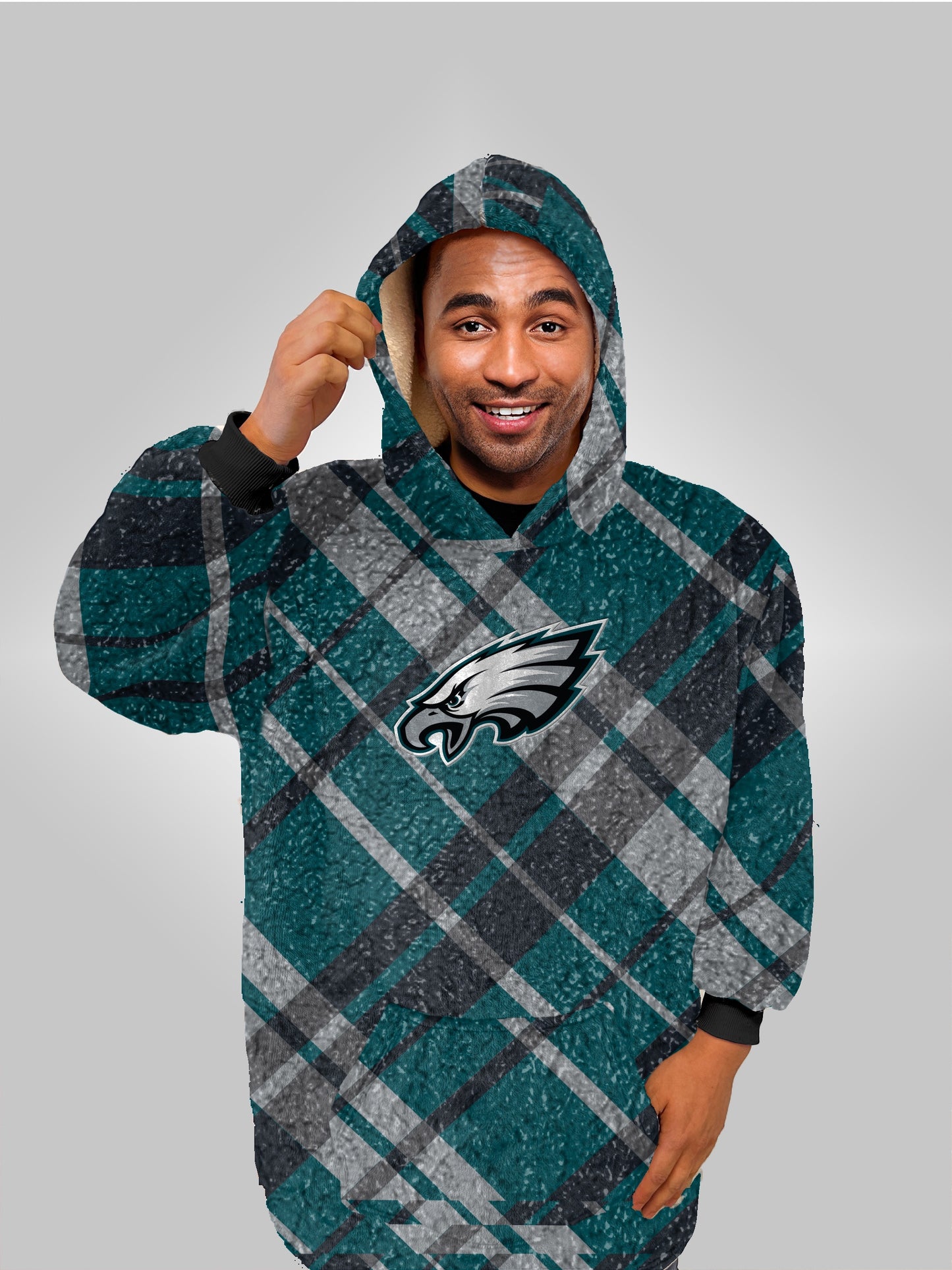 NFL Digital Dash Sherpa Hooded Fan Cape