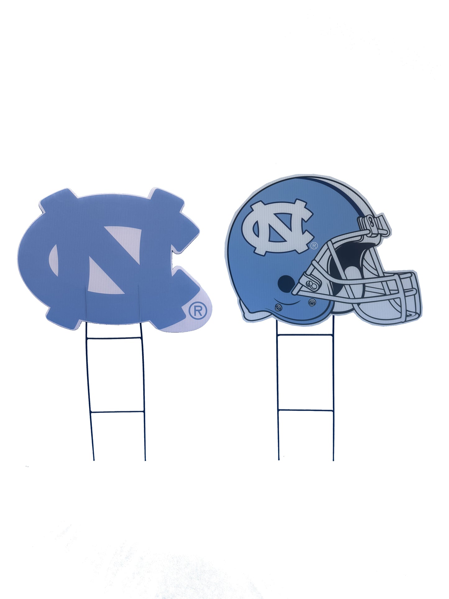 NCAA Logo and Helmet 2 Pack Yard Sign Set