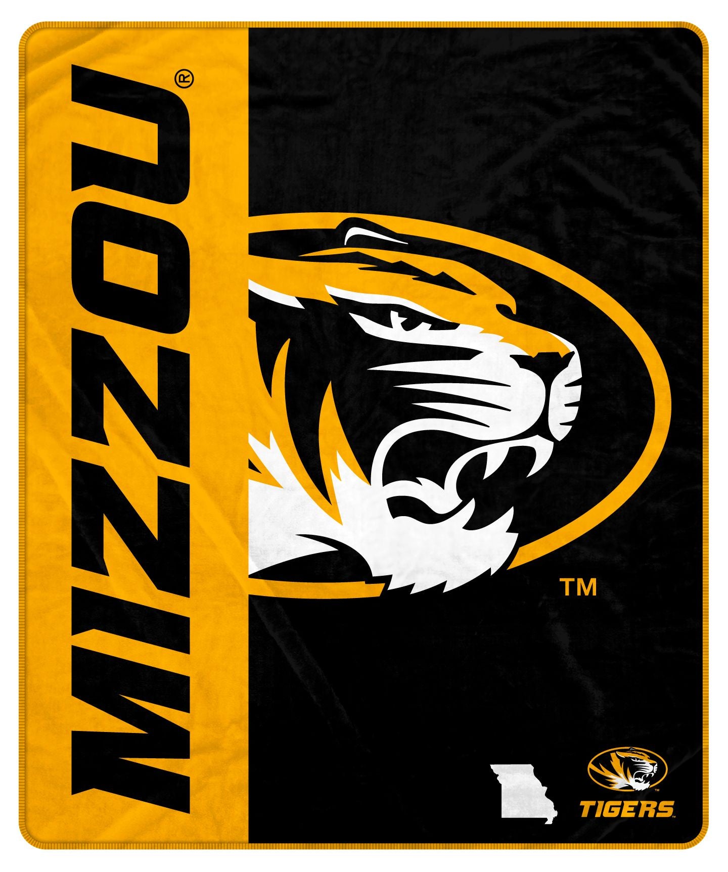 NCAA Endzone Ultra Soft Tailgate Throw