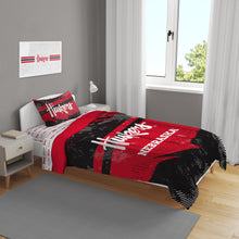 Load image into Gallery viewer, Nebraska Cornhuskers Slanted Stripe 4 Piece Twin Bed in a Bag
